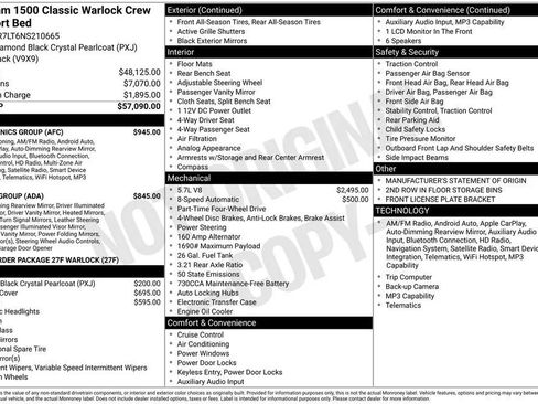 Used 2022 RAM 1500 Warlock w/ Electronics Group AWD/4WD image 2