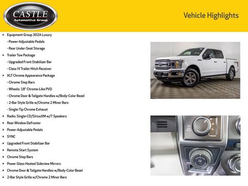 Used 2018 Ford F150 XLT w/ Equipment Group 302A Luxury image 8