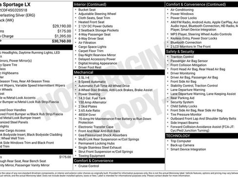 Used 2025 Kia Sportage LX image 29