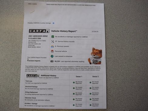 Used 2001 Mercedes-Benz S 500 image 75