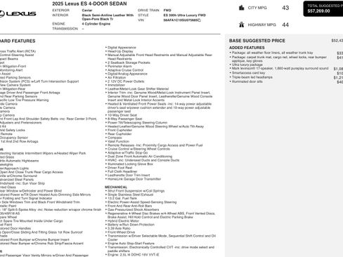 Used 2025 Lexus ES 300h Ultra Luxury w/ Accessory Package (Z2) image 5