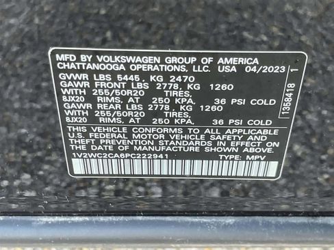 Used 2023 Volkswagen Atlas Cross Sport SE w/ Black Wheel Package FWD image 12