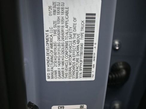 New 2026 Honda Ridgeline Sport image 20