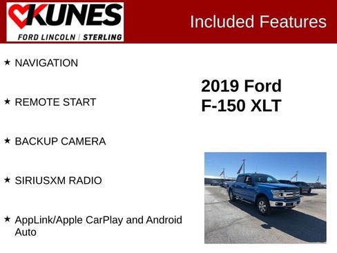 Used 2019 Ford F150 XLT w/ Equipment Group 302A Luxury image 2