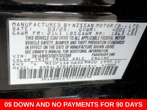Used 2025 Nissan Sentra SV FWD image 35