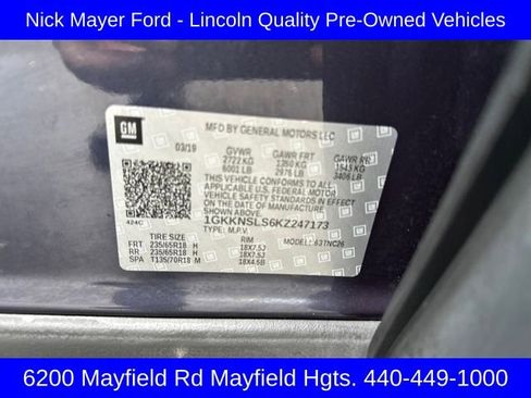 Used 2019 GMC Acadia SLE w/ LPO, Floor Liner Package image 26