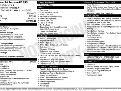 Used 2024 Chevrolet Traverse RS image 12