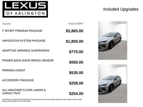 Used 2018 Lexus NX 300 F Sport w/ F Sport Premium Package AWD/4WD image 4