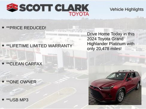 Used 2024 Toyota Grand Highlander Platinum image 12