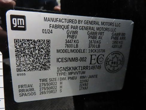 Used 2024 Chevrolet Tahoe LT w/ Luxury Package image 64