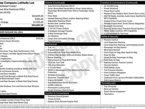 Certified 2022 Jeep Compass Latitude AWD/4WD image 10