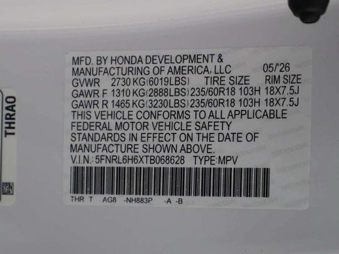 New 2026 Honda Odyssey EX-L image 23