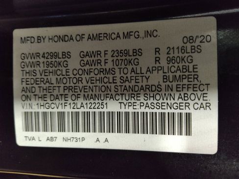 Used 2020 Honda Accord LX image 33
