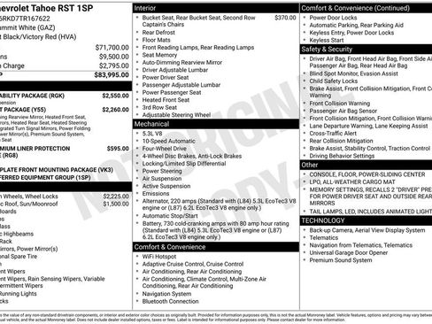Used 2026 Chevrolet Tahoe RST w/ RST Capability Package AWD/4WD image 2