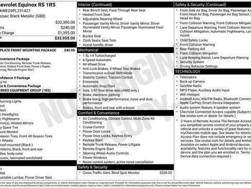 Used 2023 Chevrolet Equinox RS AWD/4WD image 5