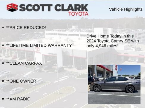 Used 2024 Toyota Camry SE w/ Convenience Package FWD image 13