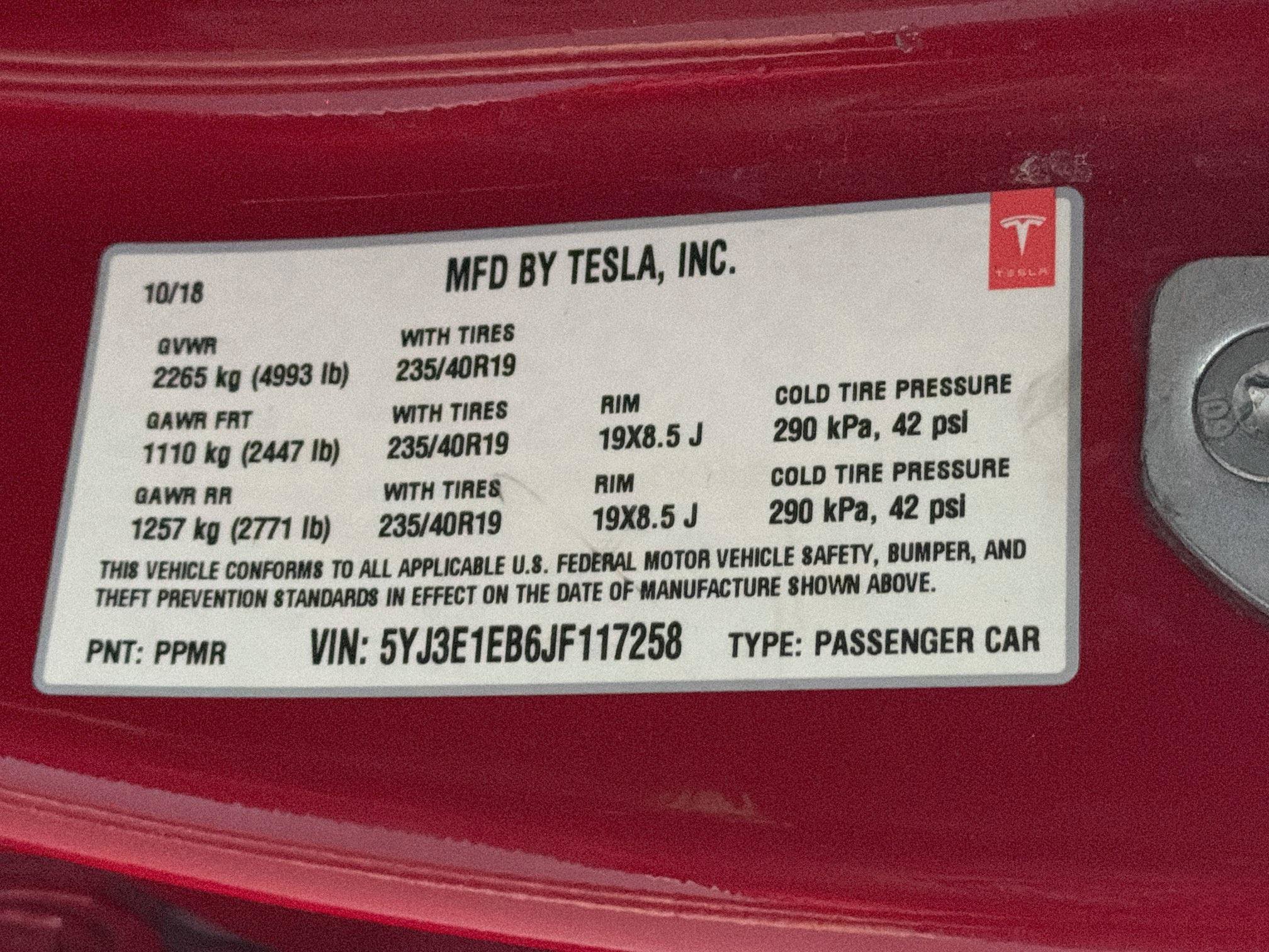 Used 2018 Tesla Model 3 Long Range AWD/4WD image 12
