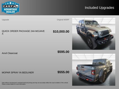 Used 2025 Jeep Gladiator Mojave AWD/4WD image 3
