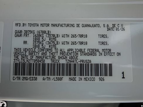 New 2026 Toyota Tacoma TRD Pro AWD/4WD image 25