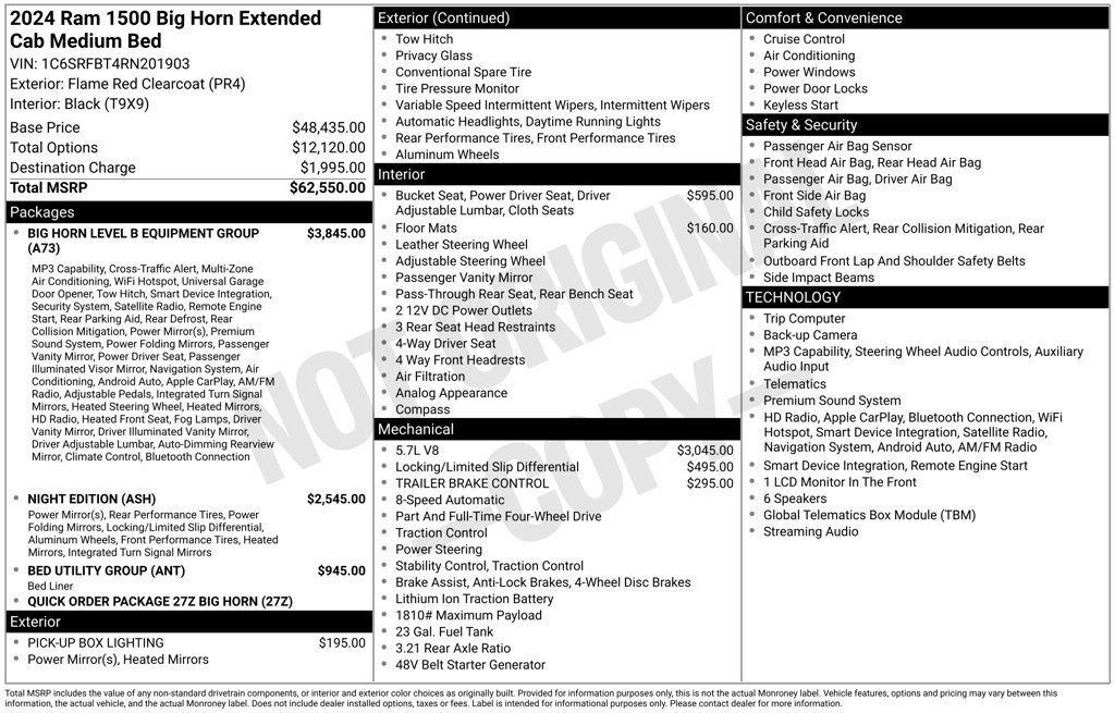 Used 2024 RAM 1500 Big Horn AWD/4WD image 29