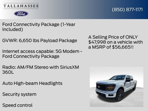 New 2026 Ford F150 STX w/ Equipment Group 200A AWD/4WD image 24