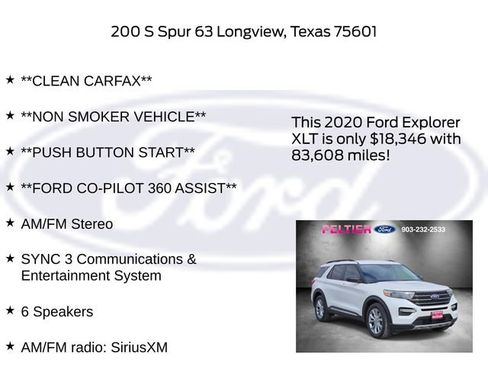 Used 2020 Ford Explorer XLT w/ Equipment Group 202A image 11