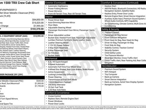 Used 2023 RAM 1500 TRX w/ TRX Level 2 Equipment Group image 21
