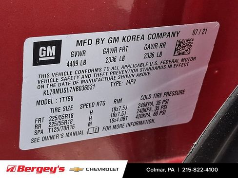 Certified 2022 Chevrolet TrailBlazer RS AWD/4WD image 30