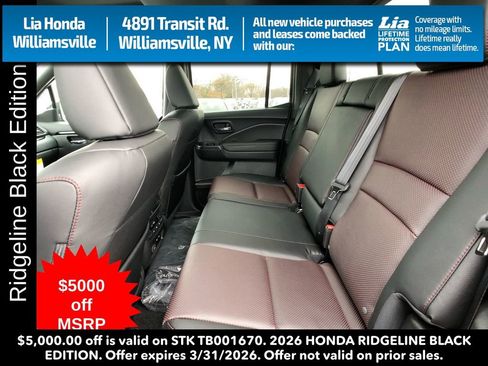 New 2026 Honda Ridgeline Black Edition image 26