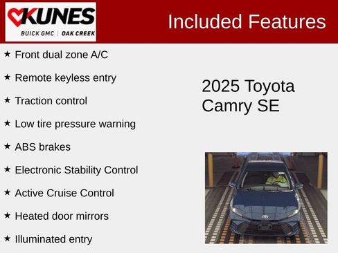 Used 2025 Toyota Camry SE image 2