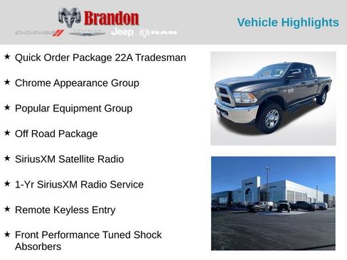 Used 2018 RAM 2500 Tradesman w/ Chrome Appearance Group AWD/4WD image 2