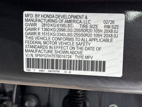 New 2026 Honda Pilot Touring image 28