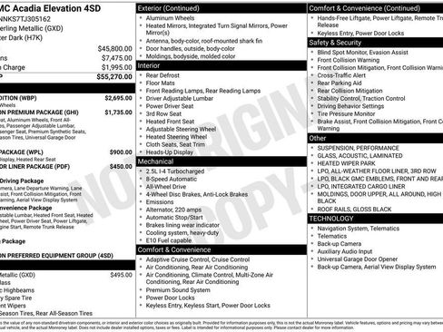 New 2026 GMC Acadia Elevation w/ Black Edition image 5