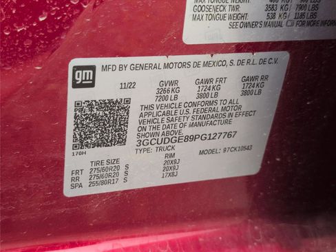Used 2023 Chevrolet Silverado 1500 LTZ AWD/4WD image 10