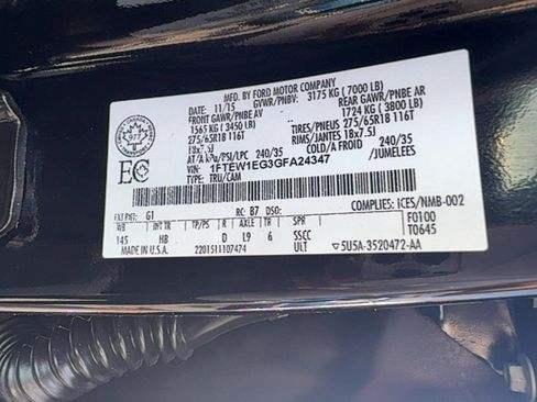 Used 2016 Ford F150 Lariat w/ Equipment Group 502A Luxury AWD/4WD image 31