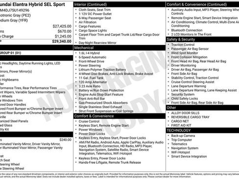 New 2025 Hyundai Elantra SEL image 34