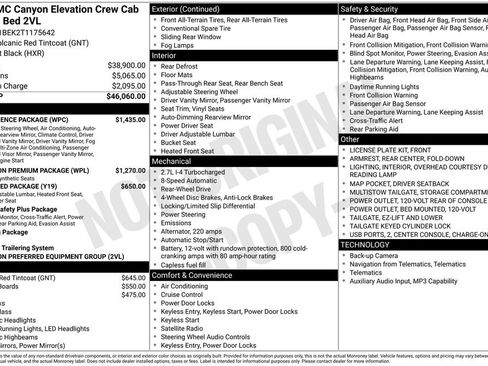New 2026 GMC Canyon Elevation w/ Convenience Package image 6