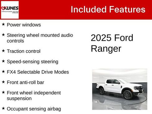 Used 2025 Ford Ranger XLT w/ FX4 Off-Road Package AWD/4WD image 5