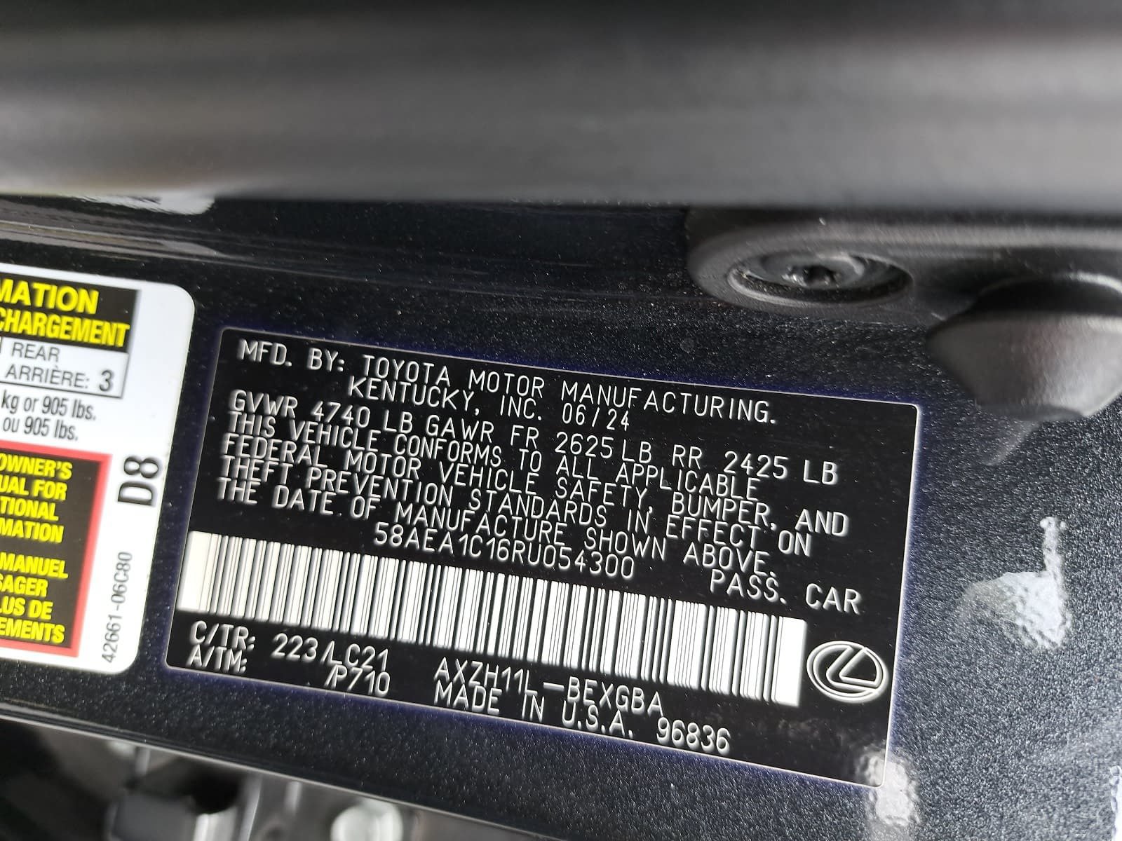 Used 2024 Lexus ES 300h w/ Accessory Package (Z1) FWD image 39