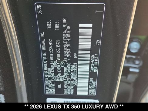 New 2026 Lexus TX 350 AWD image 18
