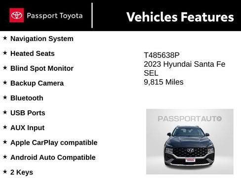 Used 2023 Hyundai Santa Fe SEL AWD/4WD image 10