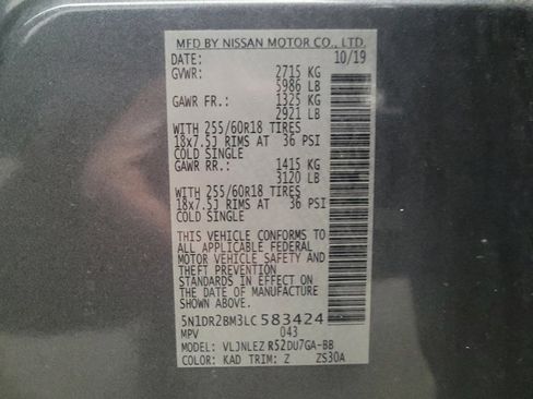 Used 2020 Nissan Pathfinder SV w/ Rock Creek Edition image 33