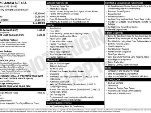 Used 2023 GMC Acadia SLT w/ Preferred Package AWD/4WD image 2