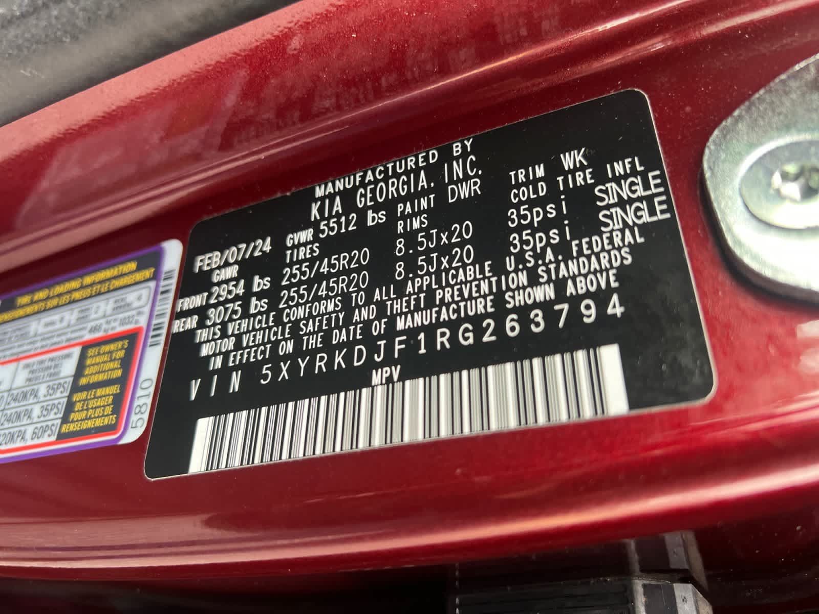 Certified 2024 Kia Sorento SX AWD/4WD image 19