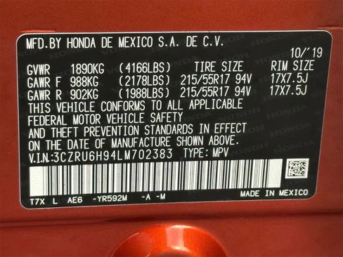 Used 2020 Honda HR-V Touring image 29