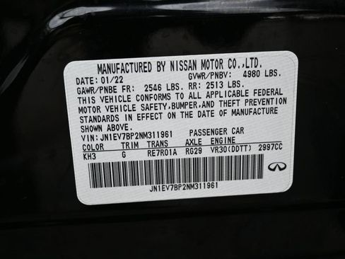 Used 2022 INFINITI Q50 Luxe w/ Cargo Package RWD image 46