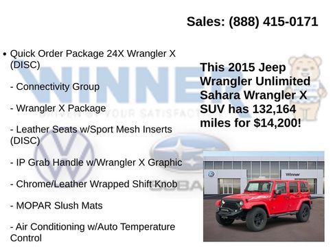Used 2015 Jeep Wrangler Unlimited Sahara image 6