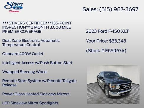 Used 2023 Ford F150 XLT w/ Equipment Group 302A High AWD/4WD image 25