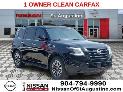 Used 2022 Nissan Armada SL w/ Midnight Edition Package RWD image 1