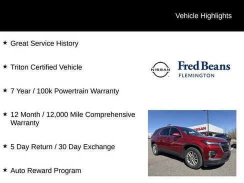 Used 2023 Chevrolet Traverse LT w/ LPO, Floor Liner Package image 5